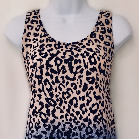 Charming Ombré Cheetah Print Sleeveless Top Size S - Picture 3 of 6